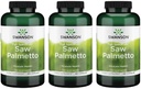 Swanson Saw Palmetto - Bylinný dodatek na podporu mužského prostaty Zdravotní podpora - Přírodní doplněk vlasů & Močové zdravotní podpora (540 mg 250 Kapsle) (3 Pack)