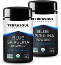 Terrasoul Superfoods Organic Blue Spirulina Powder (v Miron Glass Jar): 2 Oz (2 balení)