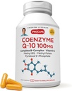 ANDREW LESSMAN Coenzym Q- 10 100 mg 30 Kapsle - Základní pro výrobu energie a optimální funkce klíčových orgánů, antioxidant Support, Defleted by Aging, Plus B- Complex. Snadno spolknout tobolky