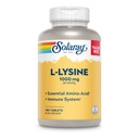 SOLARAY L-lysin, Free- Formulář 1000 mg, Imunitní Supplement esenciální aminokyselin s vitaminem C 1000 mg a zinkem 25 mg, Velikost hodnoty, Laboratorní ověřená, 60denní záruka, 60 Servingů, 180 tablet