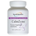 Transformace Genesis of Good Health Enzymes CalmZyme Dodatek s Enzymy & Bylinné Směs, Maximalizovat trávení živin, Výroba energie a pomoci v imunitní podpoře, 100 Kapsle