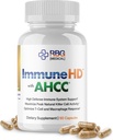 Imune- HD s doplňkem AHCC pro imunitní podporu, 1500mg AHCC Houba Extract + Olive Leaf & Quercetin s Bromelain, Natural Killer Cell Activity pro imunitní systém, funkce jater, 90 Caps, RBG