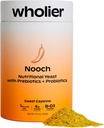 wholier Nutritional Yeast Flakes with Prebiotics & Probiotics for Gut Health. Methylkobalamin Vitamin B12 & Vitamin D3. Vegan Cheesy koření. (5.3 oz.) (BBQ Flavor)