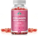 Multi kolagen Complex 200MG + Biotin 3000MCG + Vitamin C 50MG - Podporuje zdravé vlasy, krásnou pleť a podporu nehtů! 120 Kapsle, 60 denní zásobování