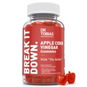Dr. Tobias jablečný ocet gumy s matkou, 500mg ACV per Serving, Plus folát, B6, B12 & jód, podporuje stravovací zdraví, Gut Cleanse & Detox, Vegan, 60 Gummies
