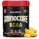 ALLMAX Nutrition AMINOCORE BCAA, Ananas Mango - 945 g Prášek - 8.18 Gramy rozvětvených kyselin Amin Per Serving - s B Vitamíny - No Filler nebo Non- BCAA Aminos - Cukr zdarma - 90 Služeb