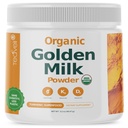 Organic Golden Milk Powder with Vitamins D3 & K2, Turmeric, Ginger, Curcumin, Skořice, KSM66 Ashwagandha, Holy Basil & Natural Prebiotics- Delicious Neslazené Turmeric Tea Latte- 30 Služeb