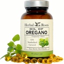 Bylinný olej z oregana - vyrobený ze středomořského oreganového oleje - 90 Snadné polykání Softgelové kapsle - Extra síla 150mg