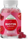 Fyzikální Biotin Gummies pro růst vlasů a nehtů - Biotin Gummies pro péči o vlasy Mladistvá péče o pleť a nehty - 5000mcg per Serving Skin Nails Vitamíny Dospělá krása
