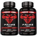 Prime Labs Testosteron Dodatek pro muže (2-Pack) - Stamina, Vytrvalost, Energie, & Síla - Pánské Testosteron Booster & Workout Dodatek - 120 Kaplety