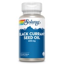 SOLARAY Black Currant Seed Oil 600 mg - Dodávající antioxidanty, kyselina gama linolenová (GLA), kyselina alpha linolenová (ALA) a kyselina linolová (LA) - Podpora zdraví pokožky - 60denní záruka, 90 Serv, 90 Softgels