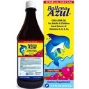 Ballena Azul Aceite de Hígado de Bacalao para Adultos y Niños, COD Jaterní olej pro dospělé a děti, Vitamíny A, D, E, B1, dodatek stravy, Omega 3, Inmune System Boost, Cherry (Cherry 15 OZ)