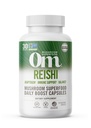 OM MUSHROOM SUPERFOOD Reishi Houbové kapsle Superfood dodatek, 90 Počet, 30 dní, Organic Adaptogen pro stres a imunitní zdraví