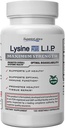 Superior Labs Lysinová imunita Plus Lip, Klinicky osvědčené Lip Health & Support, L- Lysinová vázaná na HCI pro optimální stabilitu a absorpci pro rychlé výsledky, Bioaktivní s nulovou škodlivostí přísad