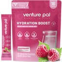Venture Pal Sugar Free Electrolyte Powder Packets - Liquid Daily IV Drink Mix for Rapid Hydration & Party Recovery 124; 5 Vitamíny & 7 Electrolytes 124; Keto Friendly French 124; Non- GMO French 124; Certified Vegan French 124; 16 Sticks