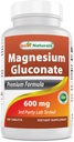 Nejlepší naturals Magnesium Gluconate (35 mg Elemental Magnesium od 600 mg Magnesium Gluconate) 180 tablet