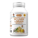 ANDREW LESSMAN PC Játra a mozek Výhody 60 Softgels - Fosfatidyl Cholin, Nejdůležitější stavební blok pro zdravé játra a mozek struktury, Funkce. Žádné přísady. Snadné pro polykání