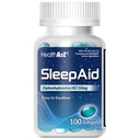 HealthA2Z Sleep Aid, Diphenhydramine Softgels, 50mg, podporuje Deepts Deeper, Restful Sleeping, Non Habit- Forming (100 Counts)