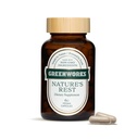 Greenworks Nature 's Rest Melatonin Free Sleep Aid - Organic Bylinný dodatek s Ashwagandha & Valerian Root - Veganské kapsle, 60 Počet.