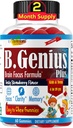 B.Genius Calming Ashwagandha Gummies pro děti a dospívající 124; klid a odpočinek Mood 124; Dětské Gummies pro denní zaměření 124; Všechny přírodní Vegan Raspberry Flavor, Non- GMO, Third- Party Testováno 124; 60 Ct