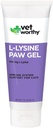 Vet Worthy Lysin Paw Gel Aid for Cats - Cat Paw Gel na podporu imunitního systému a celkové zdraví - Doplněk pro kočky s aminokyselin L- Lysin- Salmon Flavor Gel, 3oz