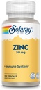Zinek 50 mg Solaray 100 Veg Cap - balení po 3 mg