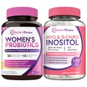 Lékařské recepty Ženské Probiotika a Inositol Bundle - Gut, Vaginální, Močové a reprodukční zdraví pro ženy