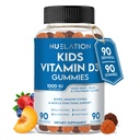 Děti Vitamin D Gummies (90 Day Supply) Vitamin D3 pro děti (1000IU) na podporu struktury, svalové funkce a imunitní systém. Delicious & Vegetarian Gummy Vitamin D