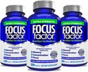 Focus Factor Dospělí Extra Strength, 120 Count- Brain Supplementary for Memory, Concentration, Focus- DMAE, Vitamin D, DHA- Brain Health Supplementary - Důvěryhodné Balení - Brain Vitamíny, Focus Pills (3 Pack)