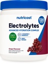 Nutricost Electrolyte Complex Powder (120 Servings, Grape) - Hydratační doplněk Drink Mix s vitamíny a minerály
