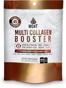 Multi kolagen Booster Powder - Extra síla Kolagen dodatek s přidaným keratin, Biotin, Hyaluronic acid, Vitamin C & Silica - Extra Nutrients for Hair, hřebíky, a kůže -1 Pound