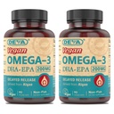 DEVA Vegan Omega-3 DHA-EPA, from Micro Algae, Delayed Release, 90 Vegan Capsules (Balení po 2)