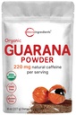 Micro Ingredients Organic Guarana Powder 1,000mg Per Serv, 8 Ounces physi124; 220mg Natural Caffeine Energizer, Brazilský bylinný extrakt, syrový, Bulk Superfood, kávová náhražka, Vegan Friendly, & Non- GMO