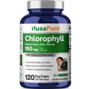 NusaPure Chlorofyl 200: 1 Extrakt, 150 mg Ekvivalentní s 30 000 mg na kapsli 120 Vegetariánských kapslí (Non- GMO, Vegan)