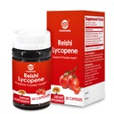 Lycopene dodatek 100mg, přírodní rajčatový extrakt s Reishi Houba 200mg, Houbová kapsle pro imunitní zdraví, gluten- Free, Non- GMO, Vegan, 60 Rychlé uvolnění kapsle