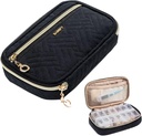 BAGSFY Pill Pořadatel Případ 2 Times a Day-Weekly Medicine Pořadatel Travel Pill Box s odstranitelnou 7 den Medicine Case Kontejner pro rybí olej, Vitamin, dodatek