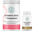 Feminin Vitality Bundle - 7 Houbový komplex a ženské Daily 7 Essentials for Complete Wellness