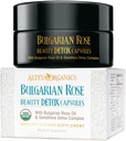 Alteya Organics Rose Beauty Detox Kapsle - USDA Certified Organic with Bulgarian Rose Oil and Oenothera Detox Complex - 30 Servings