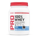 GNC Pro Performance 100% syrovátkový protein prášek 2.0, rychlé absorbování pro svalovou sílu a zotavení, Cookies a krém, 25 porcí