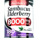 Laboratoř - Elderberry - Sambucus Elderberry 8000 mg, 180 Kapsle - Elderberry Kapsle - Černá Elderberry - Imunitní podpůrná přísada - Vitamíny pro ženy a muže, Ultra vysoká absorpce