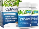 Optimind Bacopa Monnieri Mozek dodatek pro paměť a soustředění, Nootropics with Fosfatidylserine, Huperzin A, Non- GMO, Klinicky studované přísady, 64 Kapsle