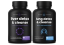 NutraChamps Jaterní čisticí kapsle a Lung čisticí kapsle 2 Balení Bundle