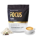 Focus Coffee Creamer for Energy & Clarity - MCT Powder + Nootropics + Adaptogeny - Zvýšení produktivity bez Jitters nebo Crash - Keto, Vegan, 0 Cukr - s Taurin, L-Tyrosin, Rhoddiola