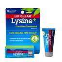 Quantum Health Lip Clear Lysin + Cold Sore Treatment Sooth & Moisturize Mouth Sores - L- Lysin Menthol Calendula & Propolis Ointment - Transparentní Blistr Léčení Balzám - 0.25 Oz