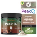 Příplatek za cvičení EarthNutri PeakO2 - Houbový dodatek pro předcvičení Endurance & Atletic Performance - No Additives, No Fillers - Podporuje Stamina, Síla a zotavení - 60 Služeb