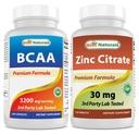 Nejlepší Naturals BCAA 3200mg & Zinek Citrát 30 mg