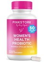 Pink Stork Women 's Health Probiotic, 50 Billion CFU CFU 124; Klinicky studoval Probiotika CF124; Vaginální, Gut, Mood, & Hormon Balance CF124; Yeast & Odor Support CF124; Probiotické a Prebiotic Blend CF124; 30 Veganské kapsle