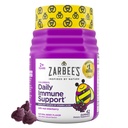 Zarbee děti Elderberry Imunity Supplement Gummies, Vitamíny A C D3 E & Zinek, Elderberry Extract, Gluten & Želatina zdarma, Žádné umělé příchutě, přírodní Berry Flavor, Ages 2 +, 42 Ct