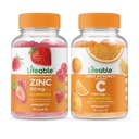 Živý zinek 50mg + vitamin C 750mg, Gummies Bundle - Great Ochutnávání, Vitamin dodatek, Lepek zdarma, GMO zdarma, Žvýkací žlab