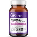 Nová kapitola Wholemege pro Moms Fish Oil Dodatek, Tiny Kapsle, 2000mg na Serving, Prenatal DHA s Omega33 + Vitamin D3 pro Prenatal & Postnatal Support, 500mg každý - 90 Počet